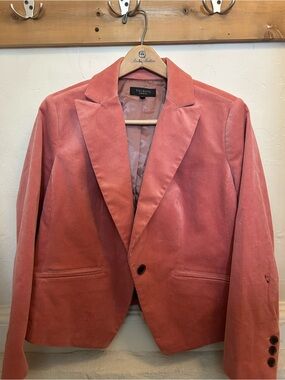 Talbots Dusty Coral Corduroy Blazer